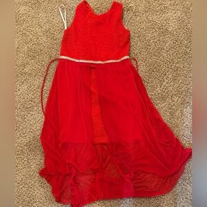 Amy Byer Vibrant Red High Low Skirt